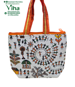 Warli Art Cloth Bag