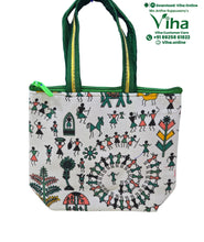 Warli Art Cloth Bag