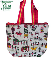 Warli Art Cloth Bag