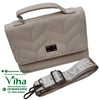 Stylish Ladies Sling Bag with flap closure and chevron stitching