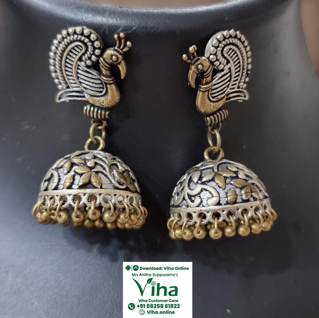 Peacock Jhumka