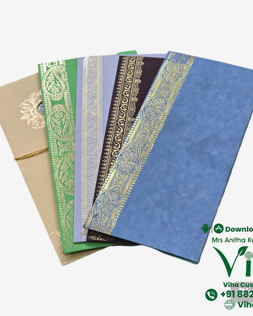 Assorted Gift Covers, fanned matte rectangular envelopes