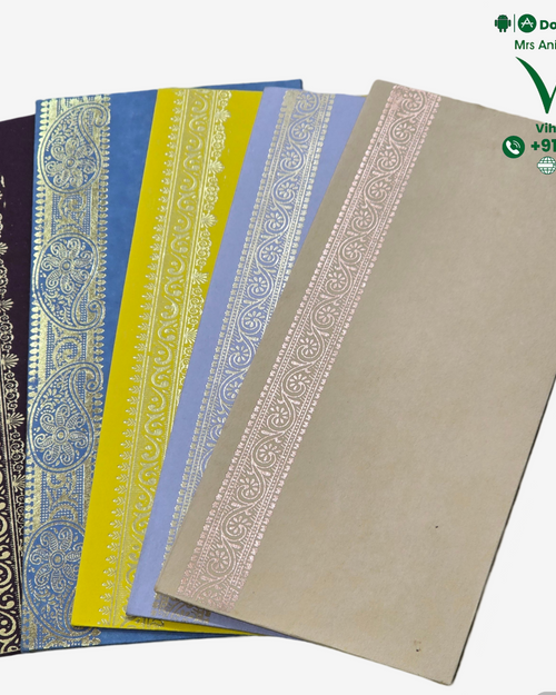 Assorted Gift Covers - 5 Pcs with fanned rectangular cards