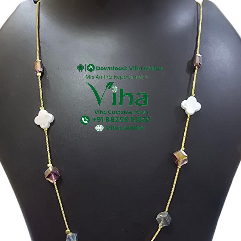 Trendy Chain with Studs and matching earrings