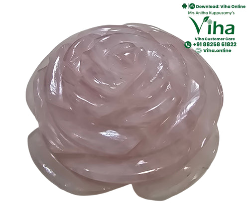 Rose Quartz Crystal Flower / Vastu / Fengsui