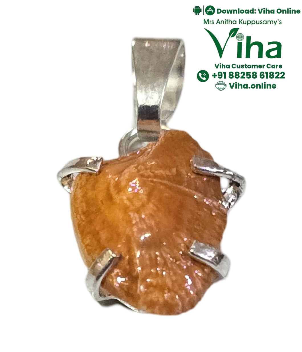 Natural Machmani Pendant Brown - White Metal