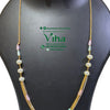 Stylish Trendy Beads & Crystal Chain Set with matching earrings