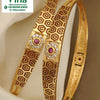 Ethnic Bangles Premium Quality with a honeycomb pattern and floral motif