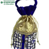 Designer Potli with round reflective sequins and an upper section