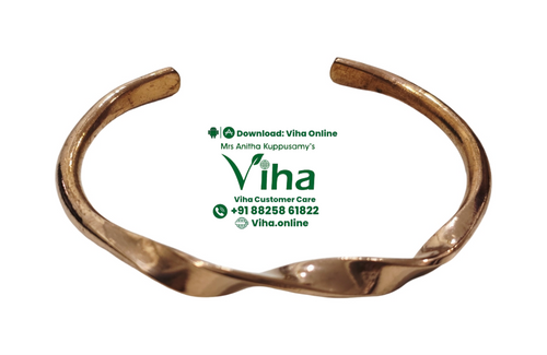 Copper Bracelet with Magnet - Unisex & Adjustable