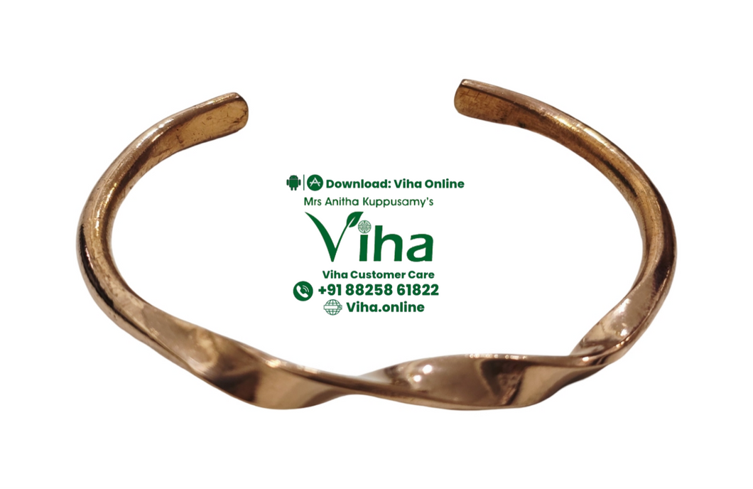 Copper Bracelet with Magnet - Unisex & Adjustable