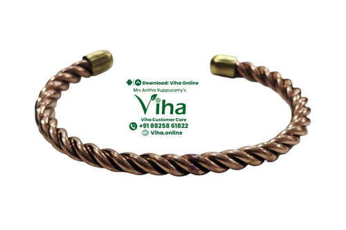 Copper Bracelet with Magnet - Unisex & Adjustable