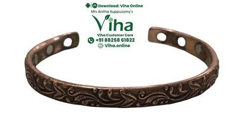 Copper Bracelet with Magnet - Unisex & Adjustable