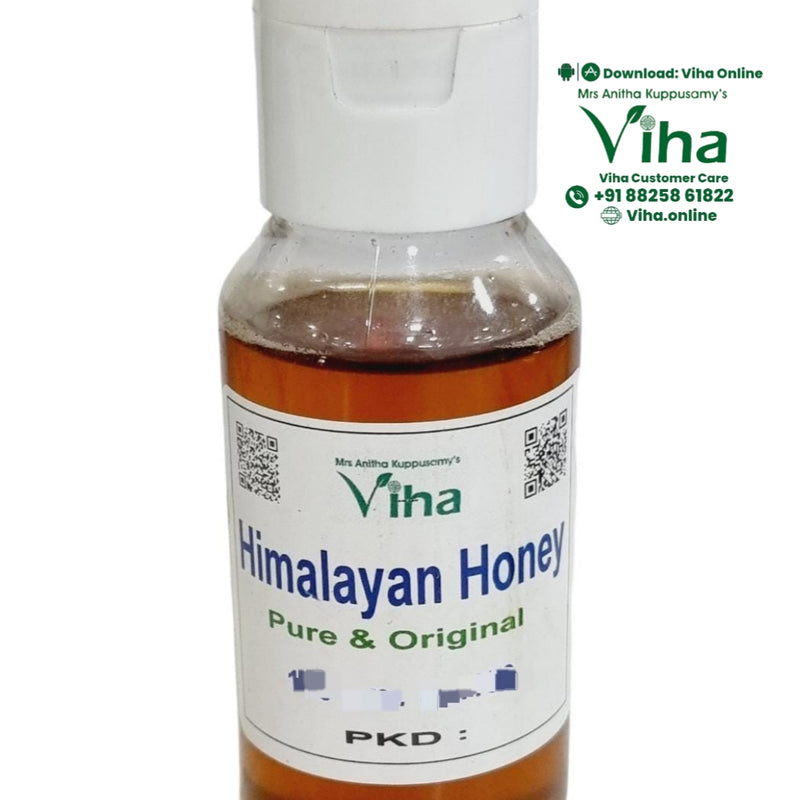 Himalayan Honey, in a tall plastic bottle