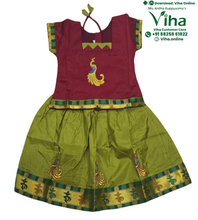 Readymade Pavadai Set / Lehenga Set - 0 to 1 Year