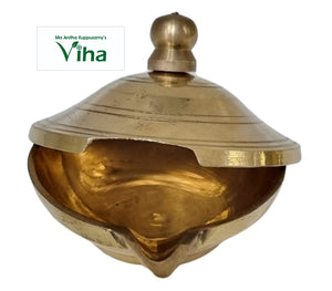 Lamp with Lid - Brass