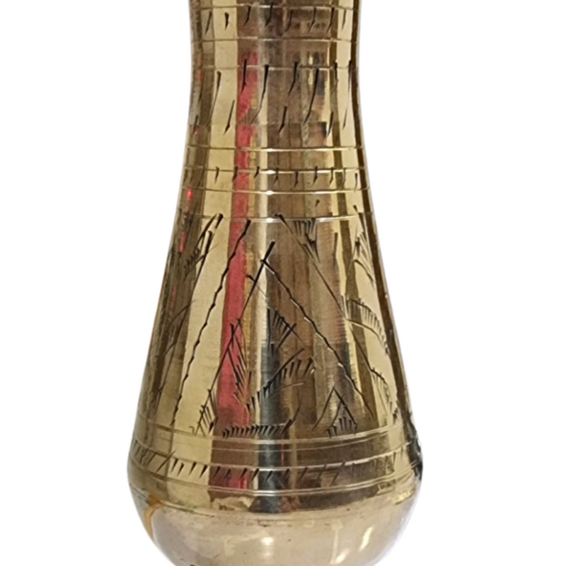Flower Vase Mughal Design Brass with flared rim