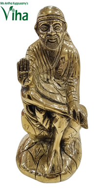Sai Baba Statue Brass - 6 inches