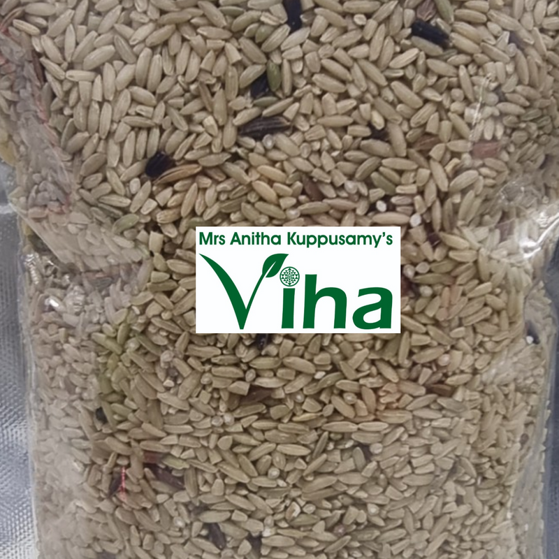 Organic Iluppai Poo Samba Rice - Raw Rice, in a plastic film bag