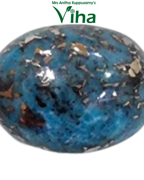 Turquoise Stone Natural, a polished oval cabochon