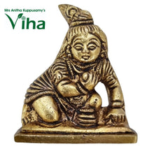 Krishna Statue Brass - 2"inches
