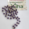 Amethyst Mala With Silver Cappings and flexible chain of beads