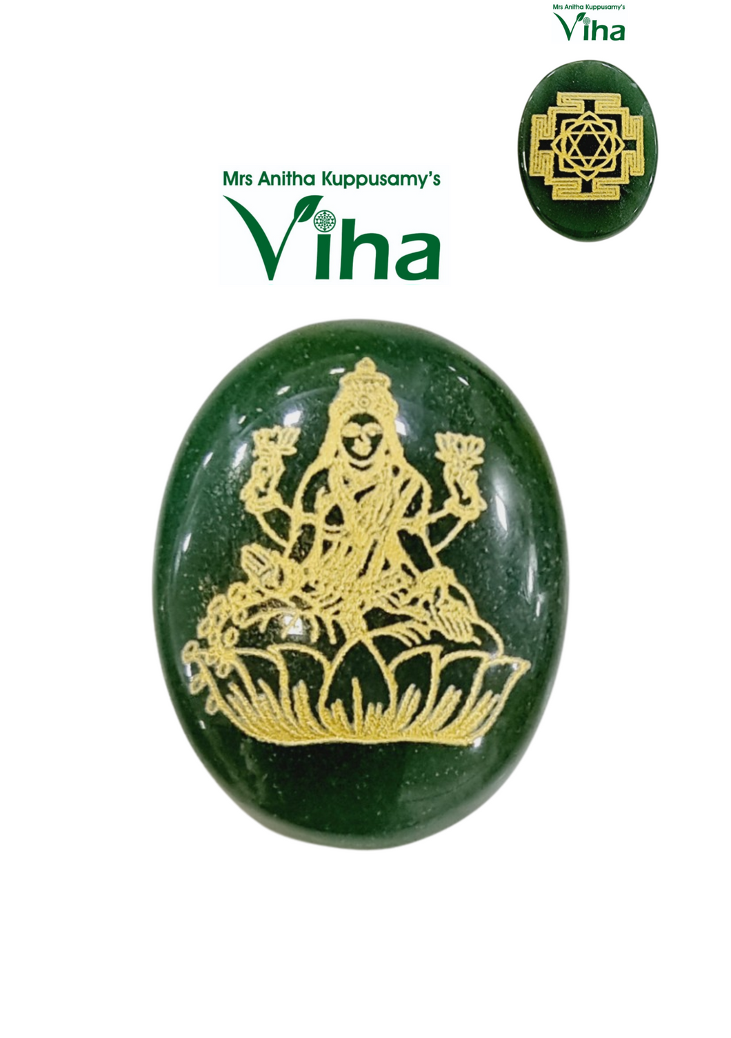 Mahalakshmi Sri yantra Jade Coin