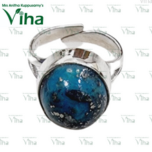 Turquoise Ring Silver Adjustable