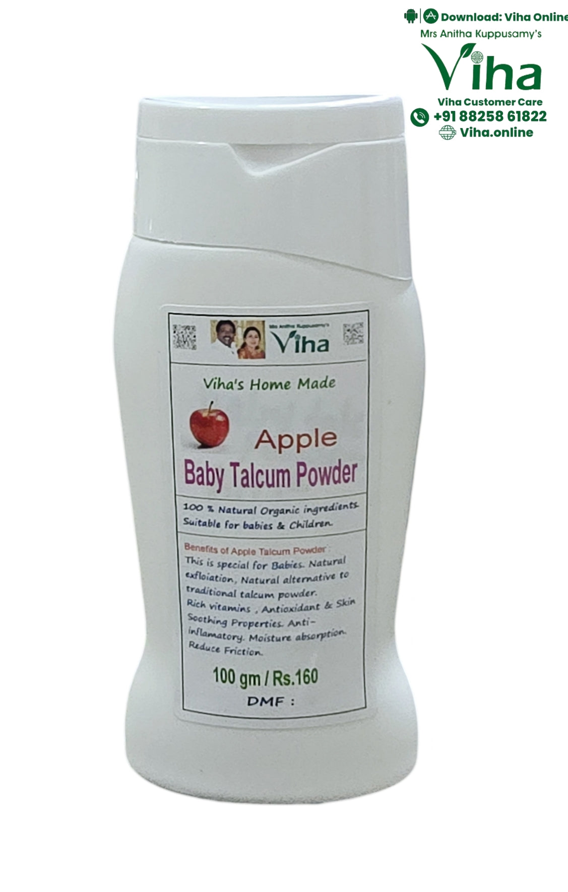 Viha Baby Talcum Powder – Viha Online1