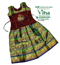 Readymade Pavadai Set With Sleeves / Lehenga Set - 3 to 4 years