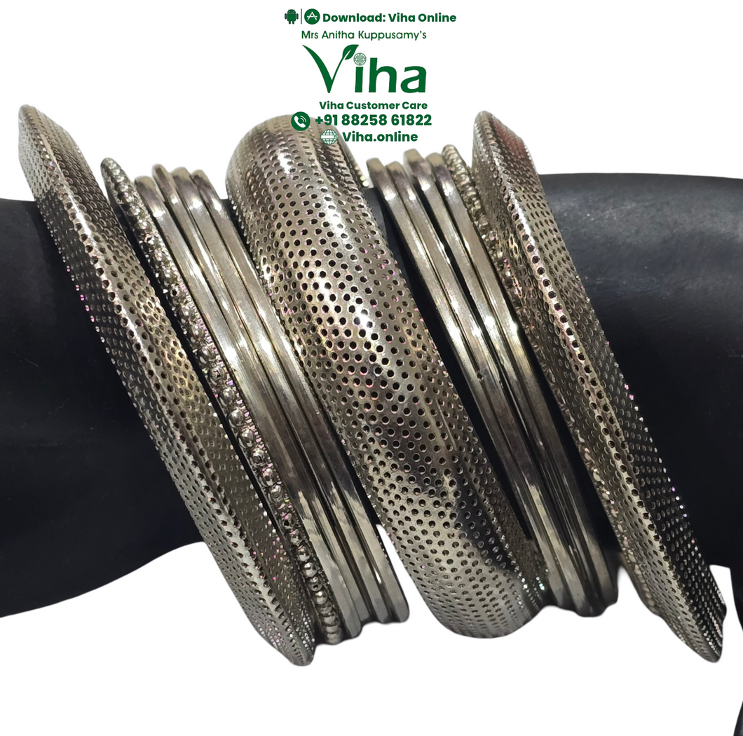 German Silver Bangles | White Metal