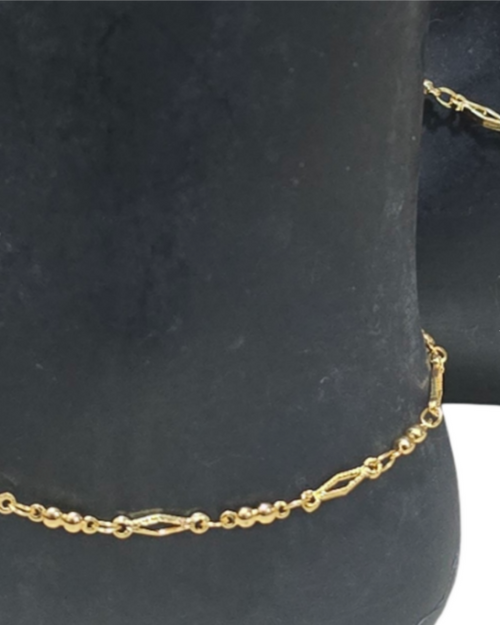 Impon Anklets, with interlocking links