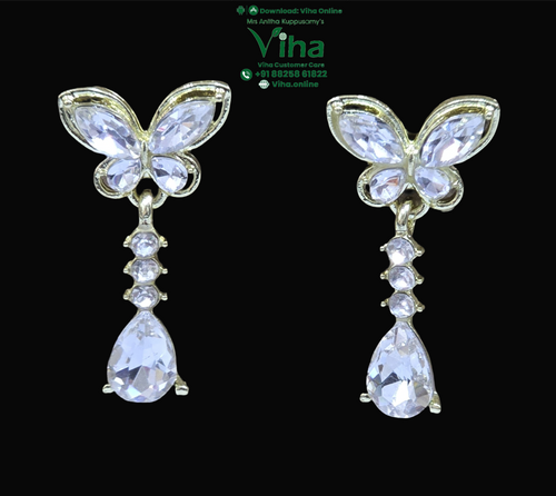 Beautiful Butterfly Hanging Stud