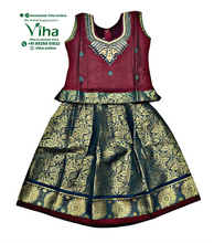 Readymade Pavadai Set / Lehenga Set - 18 - 24 months - With Sleeves