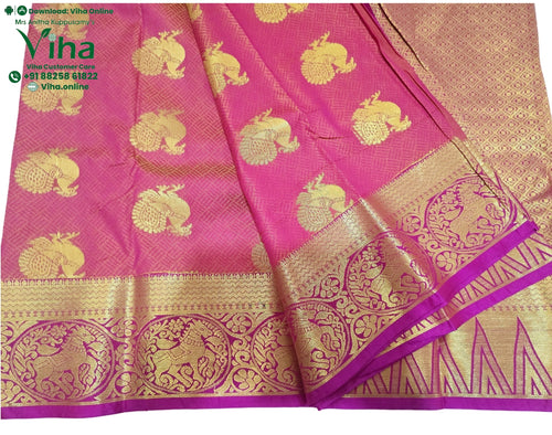 Semi Silk Saree With Blouse
