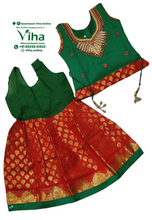 Readymade Pavadai Set / Lehenga Set / 12 - 18 Months