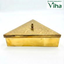 Premium Quality Brass Triangle Dry Fruit Box