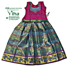 Readymade Pavadai Set With Sleeves / Lehenga Set - 9 to 10 Yrs