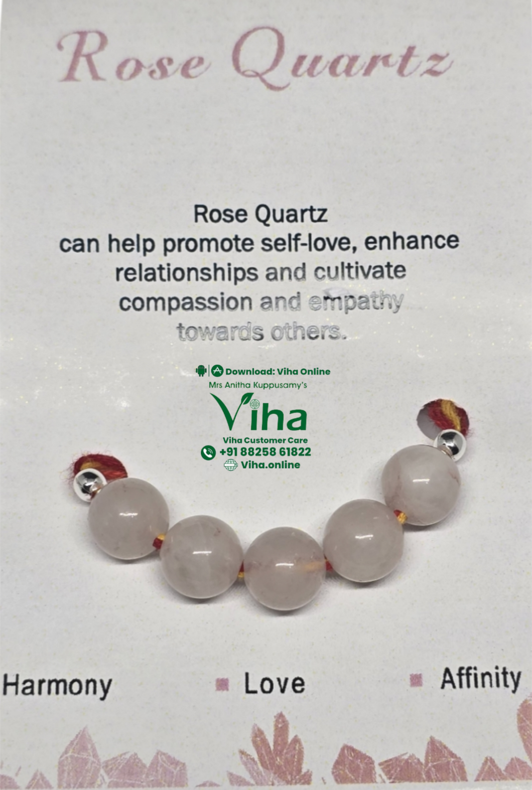 Rose Quartz Rahi / Bracelet