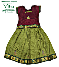 Readymade Pavadai Set With Sleeves / Lehenga Set - 5 to 6 Yrs