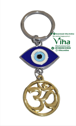 Evil Eye Om Keychain