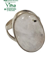 Moonstone Oval 925 Silver Ring  – Calm & Inner Clarity