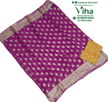 Chiffon Georgette Banarasi Saree with Blouse