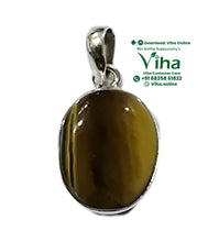Tiger Eye Silver Pendant