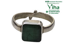 Emerald Silver Ring