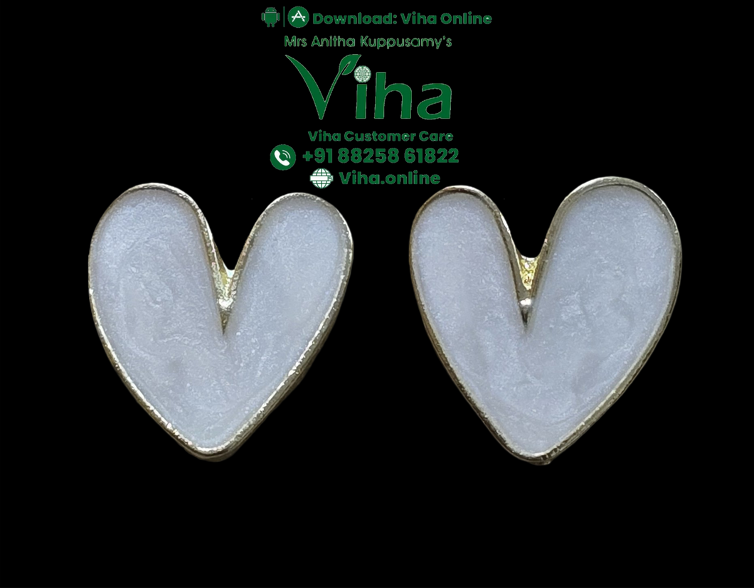 Heart Shape Fancy Stud