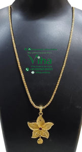 Impon Floral Pendant Chain