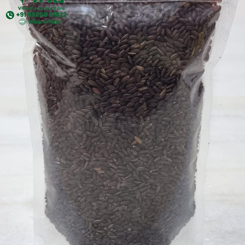 Valan Samba Traditional Organic Rice in a transparent plastic pouch