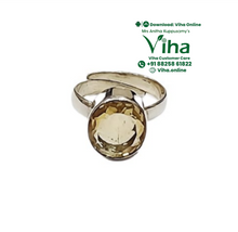 Citrine 925 Silver Ring – Wealth, Success & Prosperity