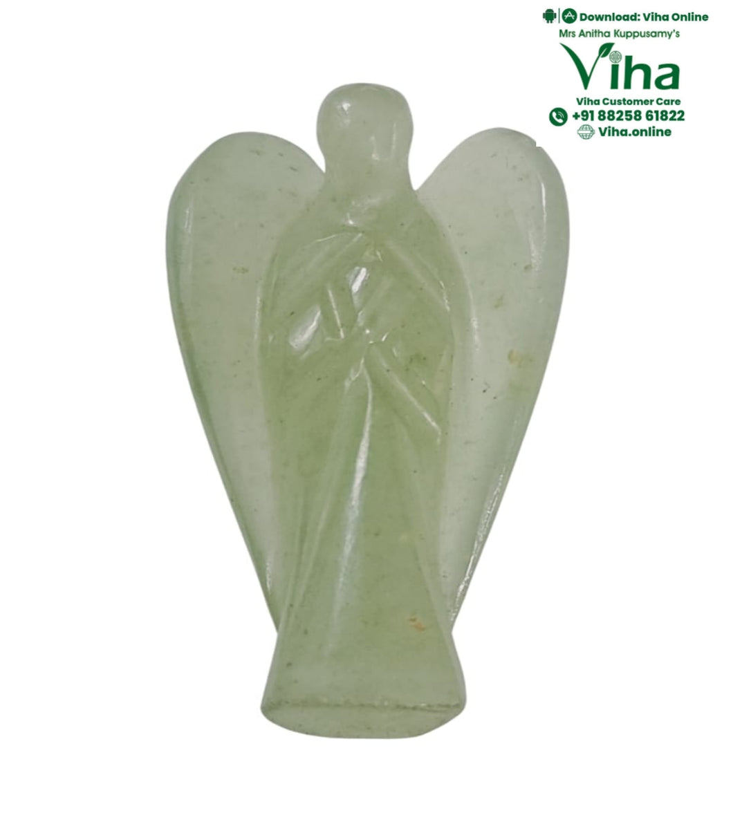 Green Mica Stone Angel - 2